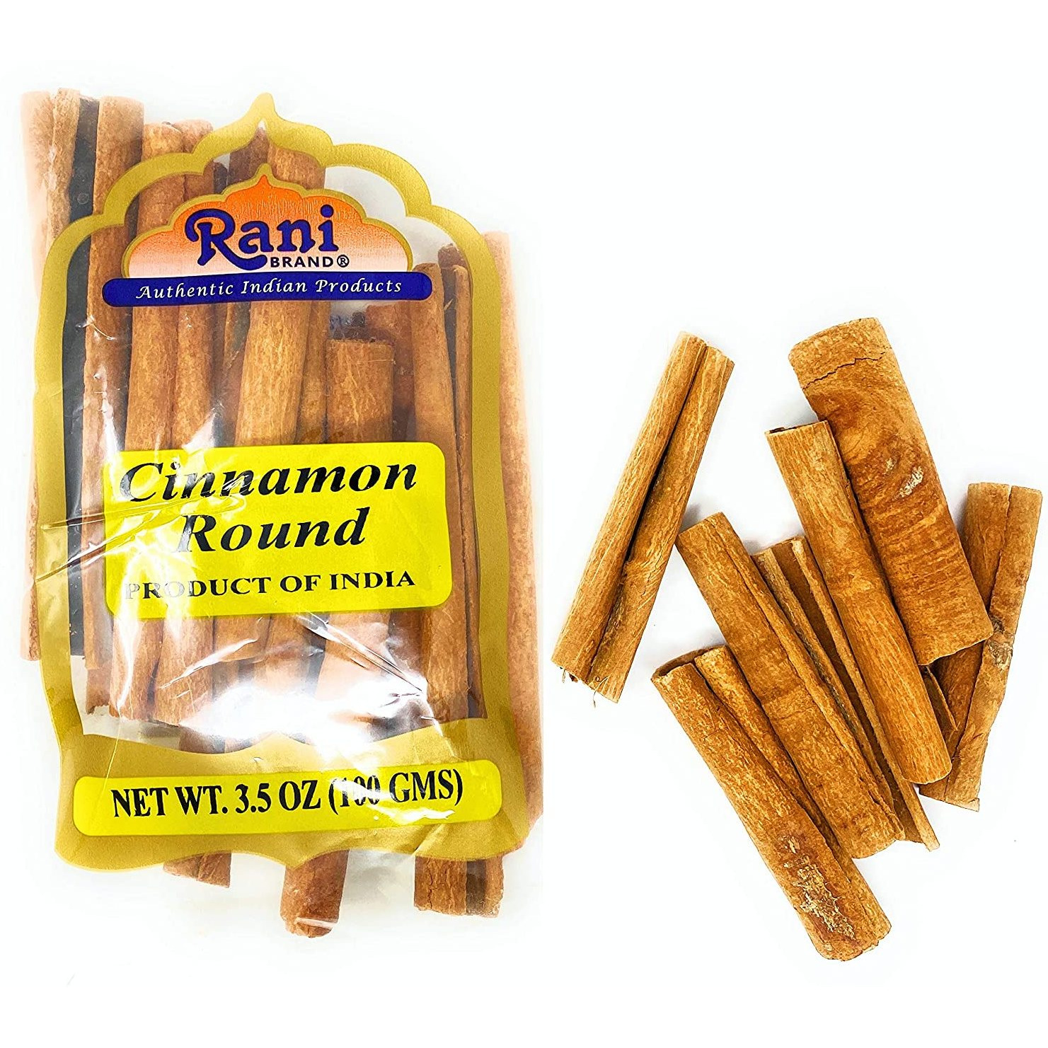 Rani Cinnamon Sticks 3.5oz (100g) ~ 11-13 Sticks 3 Inches in Length Cassia Cinnamon