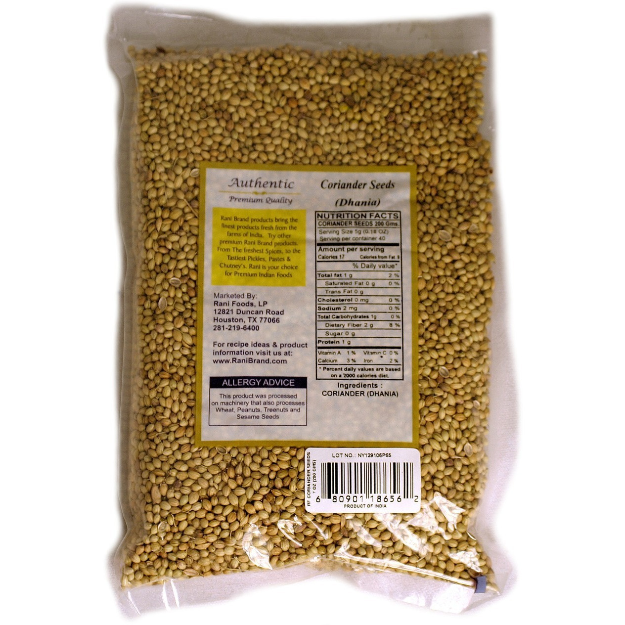 Rani Coriander Seeds 200Gm