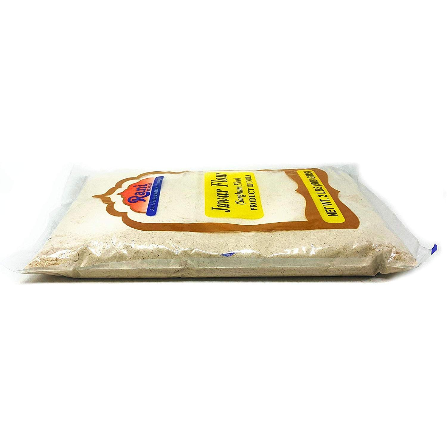 Rani Juwar (Sorghum) Flour 2lbs (32oz) 2 Pound ~ All Natural, Salt-Free | Vegan | No Colors | Gluten Friendly | NON-GMO | Indian Origin