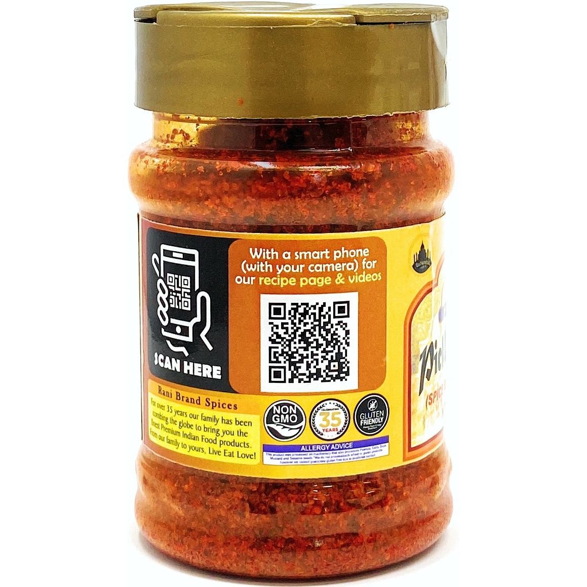 Rani Pickle (Achar) Masala Natural Indian Spice Blend 3oz (85g) PET Jar ~ All Natural | Vegan | Gluten Friendly | NON-GMO | No colors | Indian Origin