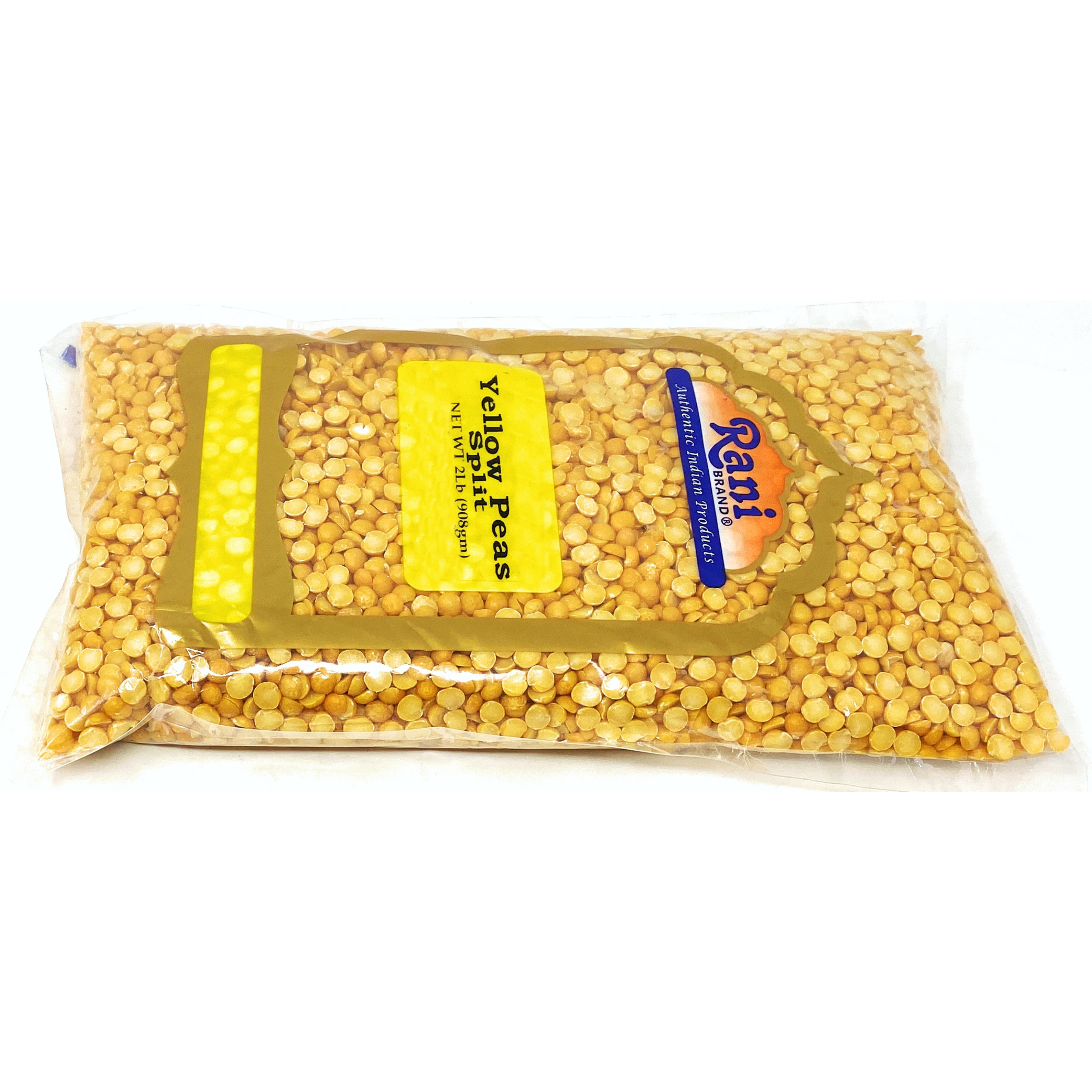 Rani Yellow Peas Split, Dried (Vatana, Matar) 2lbs (32oz) ~ All Natural | Vegan | Gluten Friendly | Product of USA???