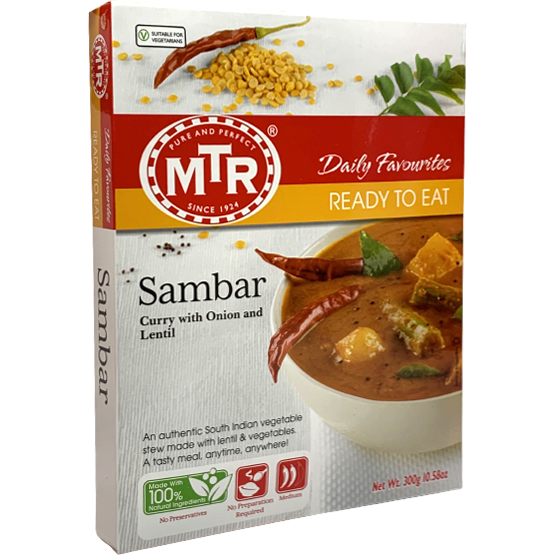 Case of 20 - Mtr Ready To Eat Sambar - 300 Gm (10.58 Oz)