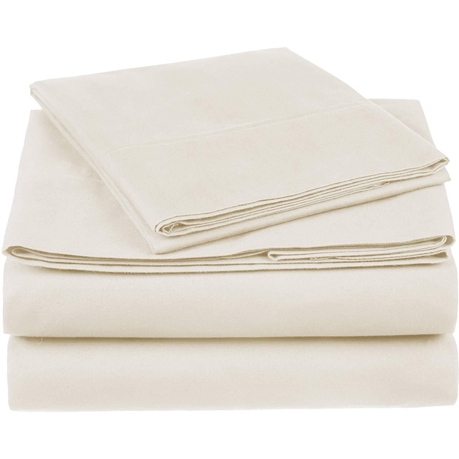 100% Cotton Sheet Set - 400 Thread Count (Piece4 PIECE, SizeQUEEN, ColorTAUPE)