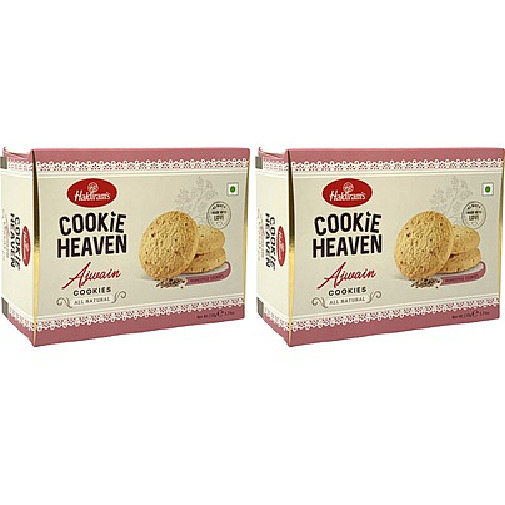 Pack of 2 - Haldiram's Cookie Heaven Ajwain Cookies - 150 Gm (5.29 Oz)