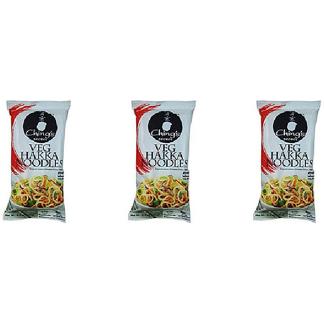 Pack of 3 - Ching's Secret Veg Hakka Noodles - 150 Gm (5.3 Oz)