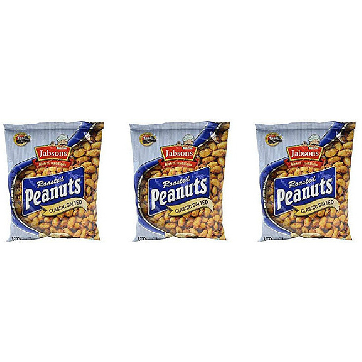 Pack of 3 - Jabsons Roasted Peanuts Classic Salted - 160 Gm (5.64 Oz)