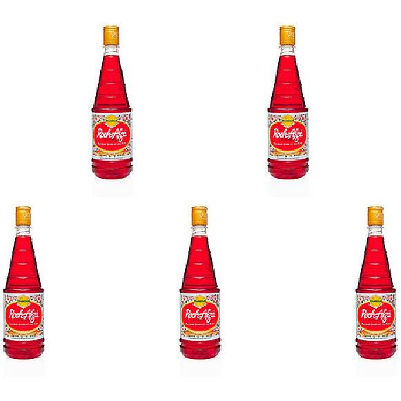 Pack of 5 - Hamdard Rooh Afza - 800 Ml (28.22 Fl Oz)