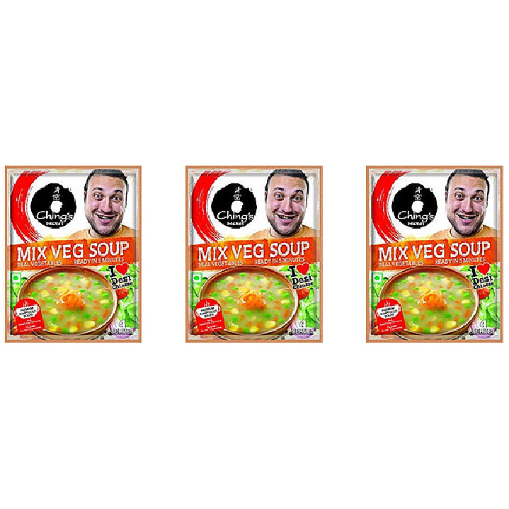 Pack of 3 - Ching's Secret Mix Vegetable Soup - 55 Gm (2 Oz)