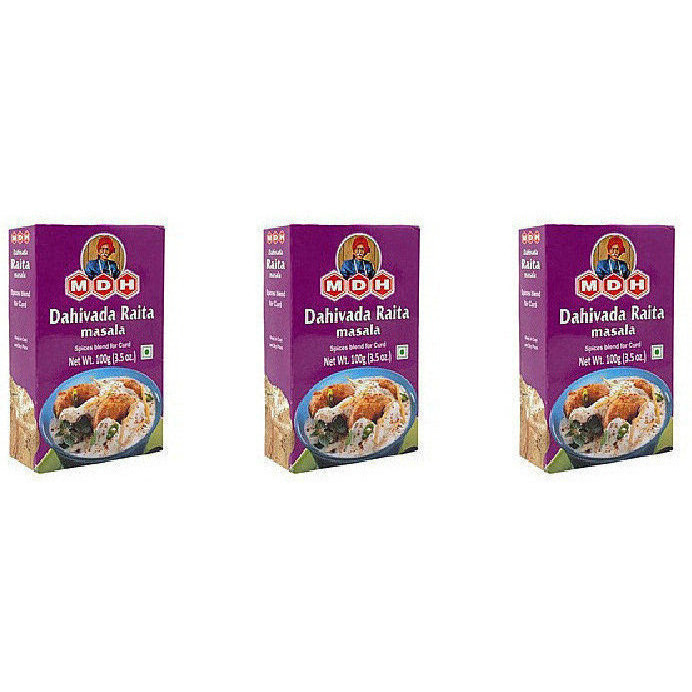 Pack of 3 - Mdh Dahivada Raita Masala - 100 Gm (3.5 Oz)