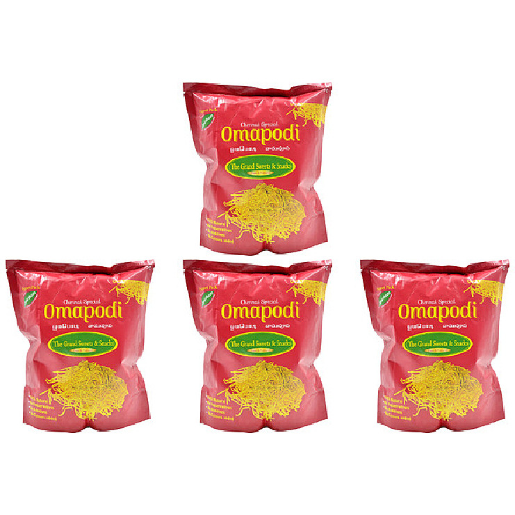 Pack of 4 - Grand Sweets & Snacks Ribbon Omapodi - 170 Gm (6 Oz)