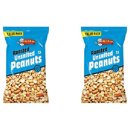 Pack of 2 - Jabsons Roasted Unsalted Peanuts - 320 Gm (11.29 Oz)