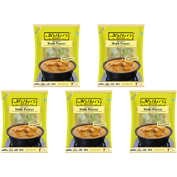 Pack of 5 - Mother's Recipe Spice Mix Shahi Paneer Masala - 50 Gm (1.7 Oz) [Fs]