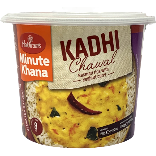 Pack of 4 - Haldiram's Minute Khana Kadhi Chawal Cup - 80 Gm (2.82 Oz)