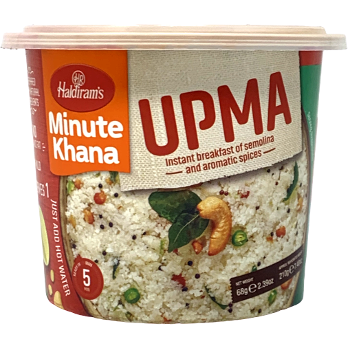 Pack of 5 - Haldiram's Minute Khana Upma Cup - 68 Gm (2.39 Oz)