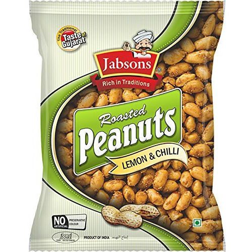 Pack of 2 - Jabsons Roasted Peanuts Lemon Chilli - 140 Gm (4.94 Oz)