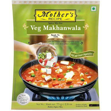 Pack of 5 - Mother's Recipe Spice Mix Veg Makhanwala - 75 Gm (2.6 Oz)
