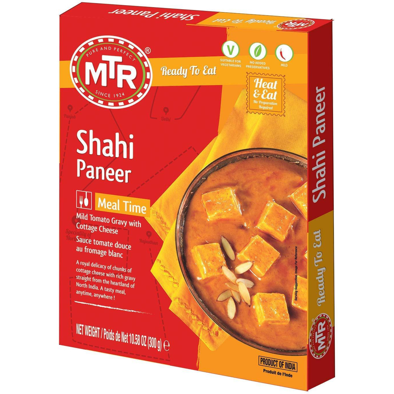 Pack of 3 - Mtr Ready To Eat Shahi Paneer - 300 Gm (10.58 Oz)