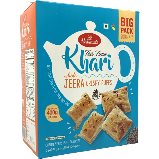 Pack of 3 - Haldiram's Tea Time Khari Jeera - 400 Gm (14.1 Oz)