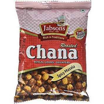 Pack of 4 - Jabsons Roasted Chana Spicy Masala - 150 Gm (5.29 Oz)