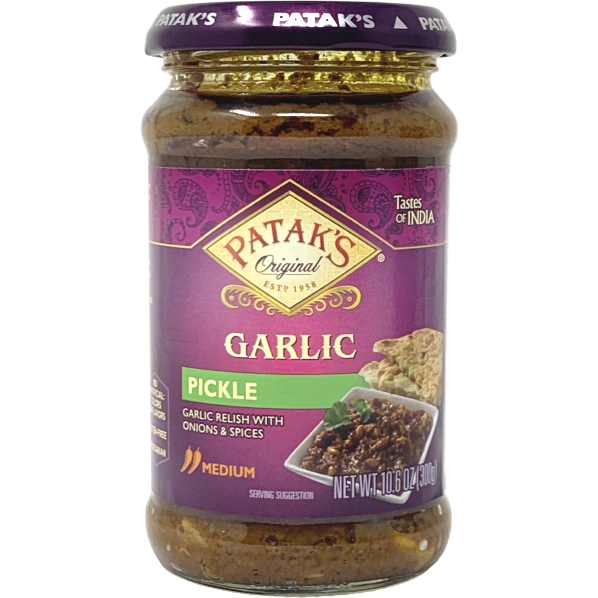 Pack of 3 - Patak's Garlic Pickle Medium - 10.5 Oz (300 Gm)