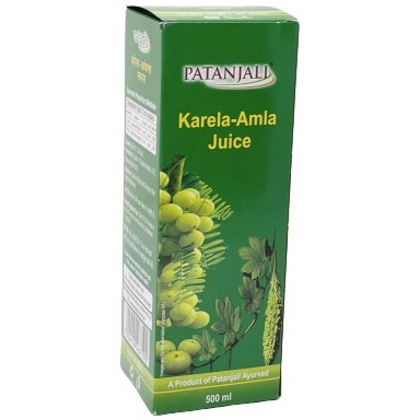 Pack of 4 - Patanjali Karela Amla Juice - 500 Ml (17.63 Fl Oz)