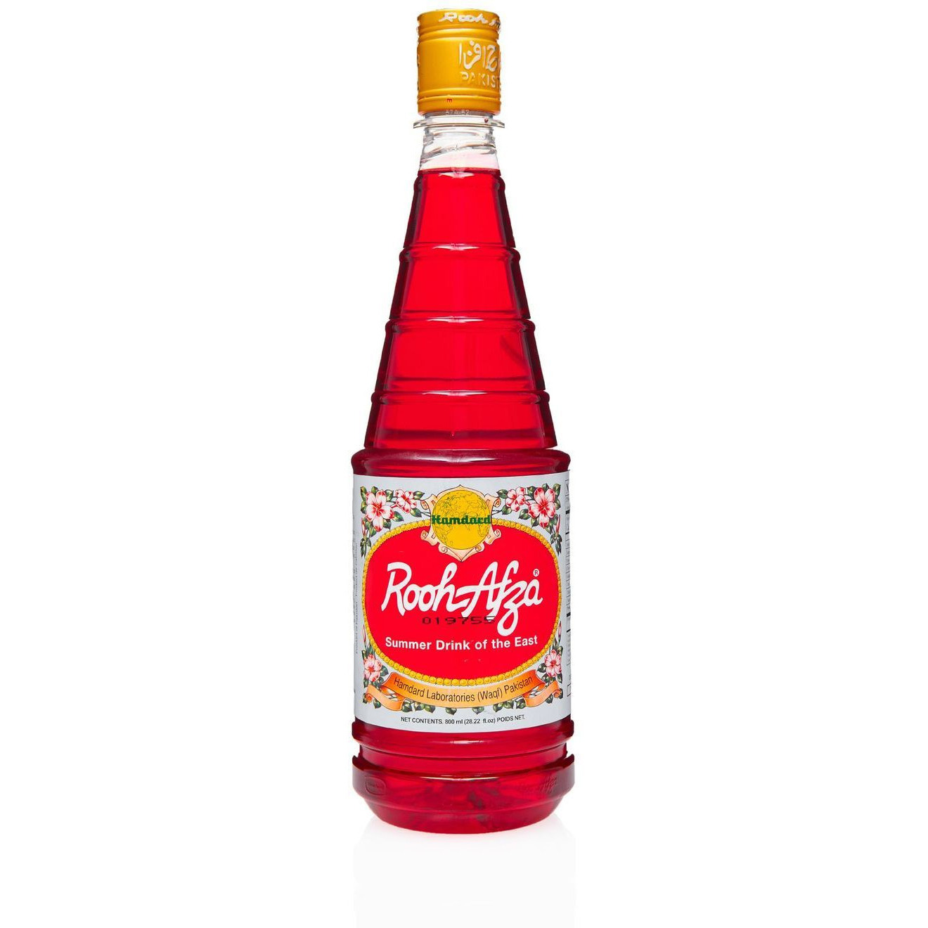 Pack of 5 - Hamdard Rooh Afza - 800 Ml (28.22 Fl Oz)