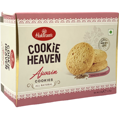 Pack of 2 - Haldiram's Cookie Heaven Ajwain Cookies - 150 Gm (5.29 Oz)