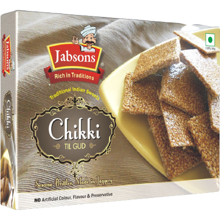 Pack of 4 - Jabsons Chikki Til Gud - 400 Gm (14 Oz)