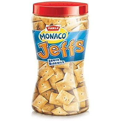 Pack of 3 - Parle Monaco Jeffs Zeera Cumin Crackers - 200 Gm (7.05 Oz) [Fs]