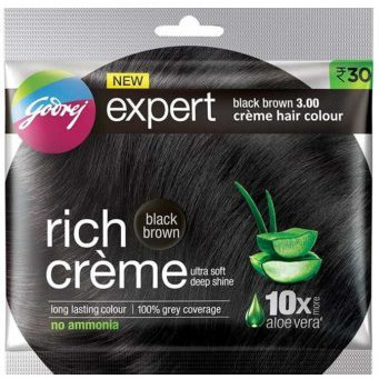 Pack of 3 - Godrej Expert Rich Creme Black Brown Hair Color - 20 Gm (0.7 Oz)