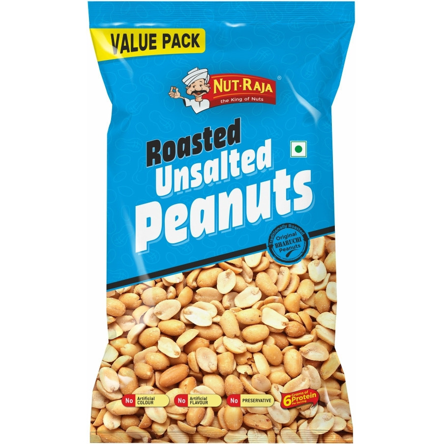 Pack of 2 - Jabsons Roasted Unsalted Peanuts - 320 Gm (11.29 Oz)