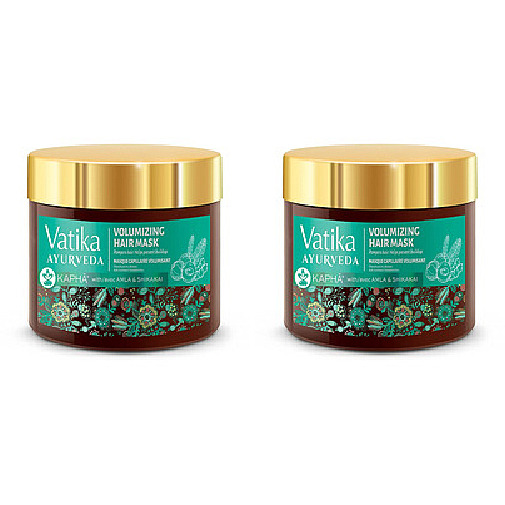 Pack of 2 - Vatika Ayurveda Volumizing Hair Mask For Kapha - 250 Gm (8.8 Oz) [50% Off]