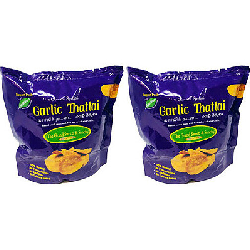 Pack of 2 - Grand Sweets & Snacks Garlic Thattai - 30 Gm (1.05 Oz)