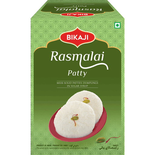 Pack of 5 - Bikaji Rasmalai Patty - 1 Kg (2.2 Lb)
