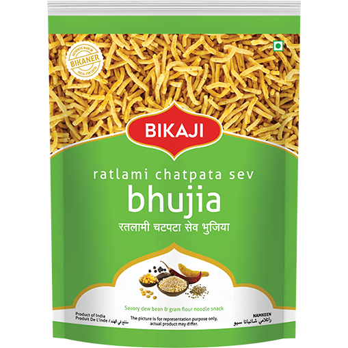 Pack of 2 - Bikaji Ratlami Chatpata Sev Bhujia - 400 Gm (14 Oz)