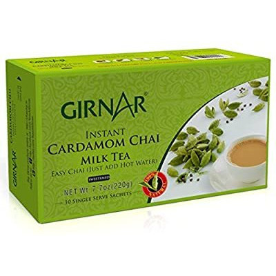 Pack of 2 - Girnar Instant Cardmom Chai Milk Tea Sweetened - 220 Gm (7.7 Oz)