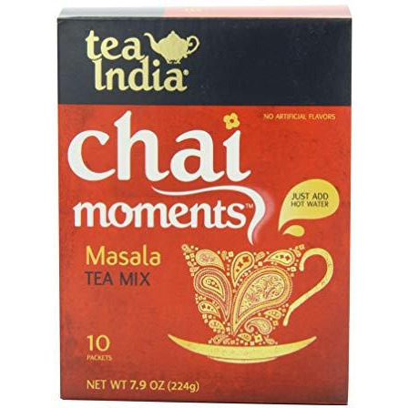 Pack of 4 - Tea India Chai Masala Instant Tea 10 Sachets - 224 Gm (7.9 Oz) [Fs]