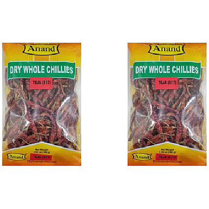 Pack of 2 - Anand Dry Whole Chillies Teja - 400 Gm (14 Oz)