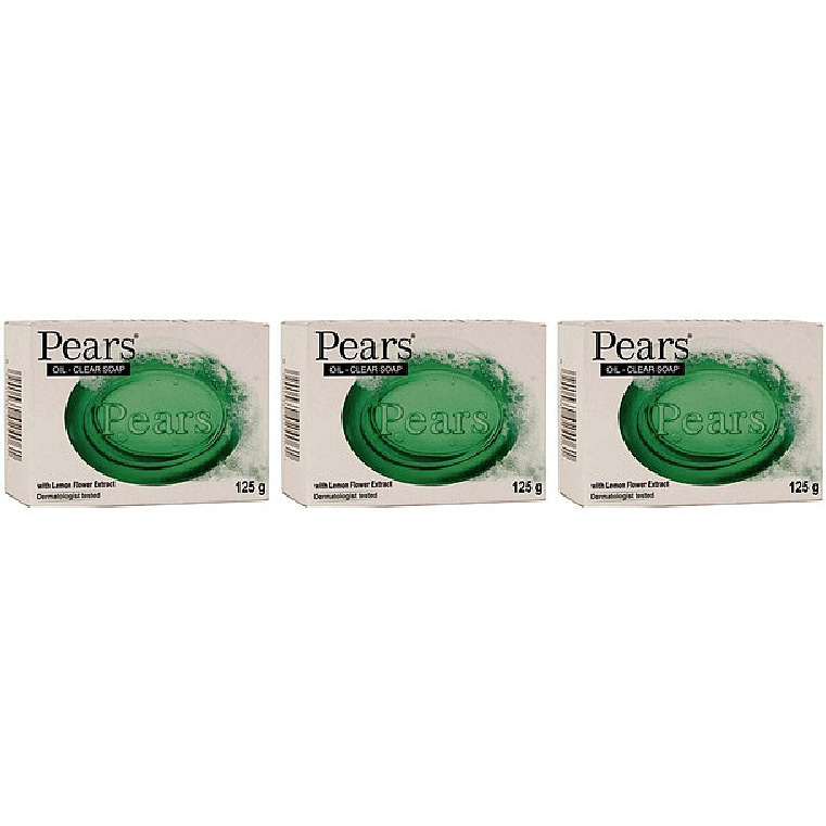 Pack of 3 - Pears Green Soap - 125 Gm (4.4 Oz)