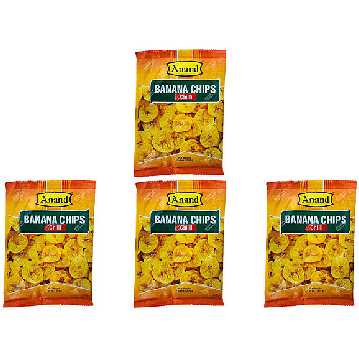 Pack of 4 - Anand Mari Banana Spicy Chips - 340 Gm (12 Oz)