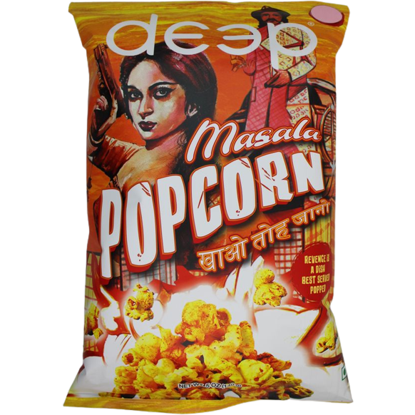Pack of 5 - Deep Masala Popcorn - 5 Oz (140 Gm)