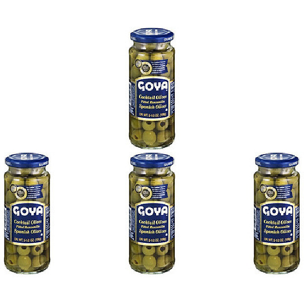 Pack of 4 - Goya Cocktail Olive - 5.5 Oz (156 Gm) [50% Off]