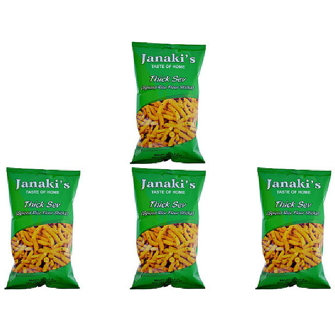 Pack of 4 - Janakis Thick Sev - 200 Gm (7 Oz)