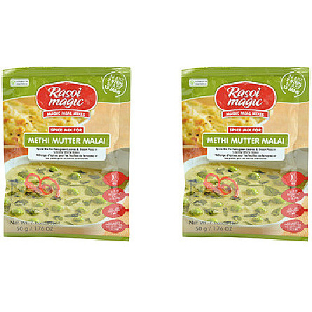 Pack of 2 - Rasoi Magic Methi Mutter Malai - 50 Gm (1.7 Oz)