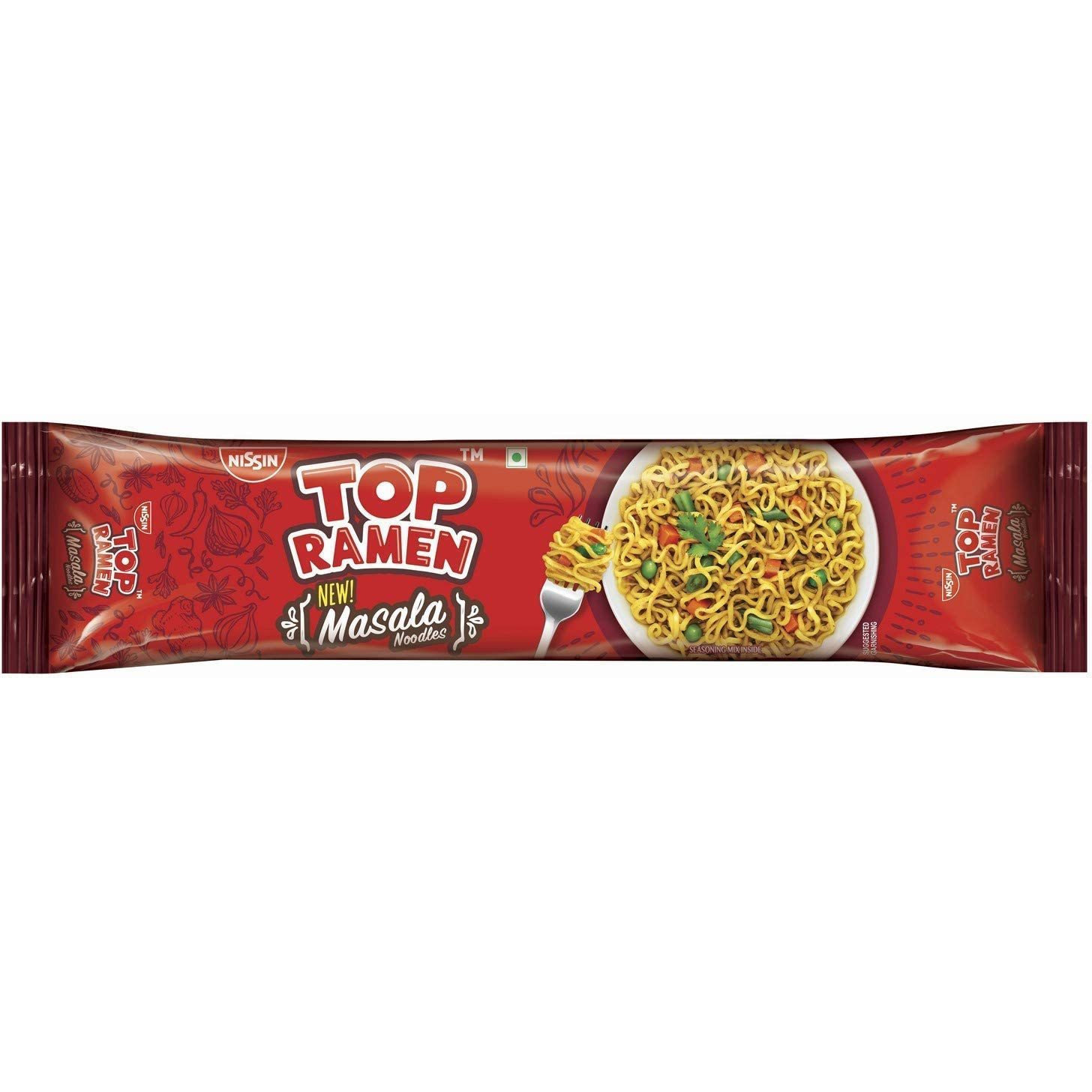 Pack of 4 - Top Ramen Masala Noodles - 480 Gm (16.93 Oz)