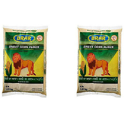 Pack of 2 - Brar Sweet Corn Flour - 4 Lb (1.81 Kg)