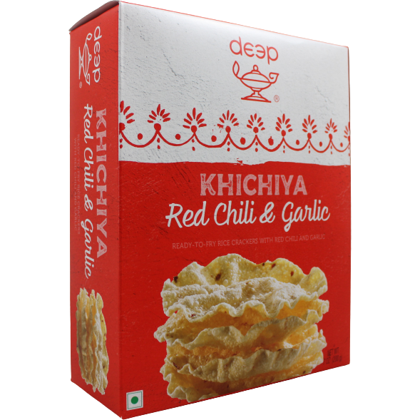 Pack of 3 - Deep Red Chili With Garlic Khichiya - 200 Gm (7 Oz) [50% Off]