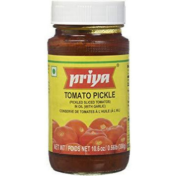 Pack of 2 - Priya Tomato Pickle With Garlic - 300 Gm (10.6 Oz)