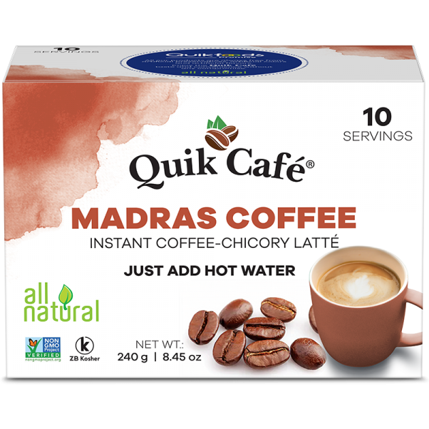 Pack of 2 - Quik Cafe Madras Coffee - 240 Gm (8.5 Oz)