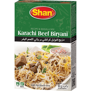 Pack of 2 - Shan Karachi Beef Biryani Masala - 60 Gm (2.1 Oz)